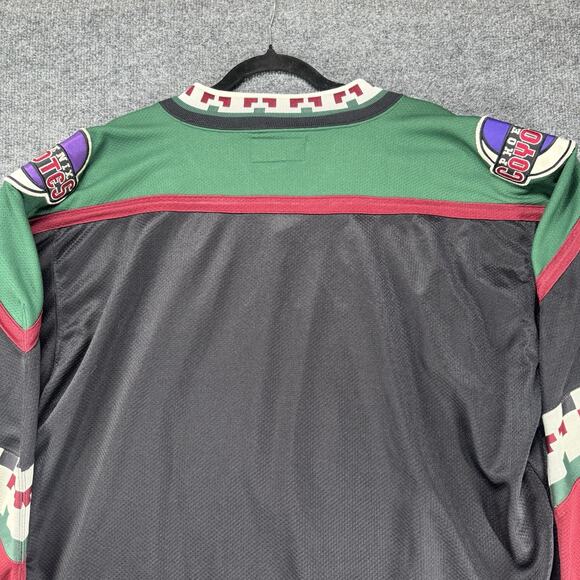Vintage Phoenix Coyotes Starter Jersey Men’s XL Black Embroidered 90s Kachina - Picture 6 of 12